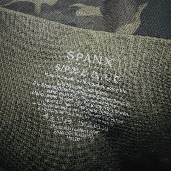 Spanx Green Camo Ankle Leggings Women’s Size S - Picture 6 of 7